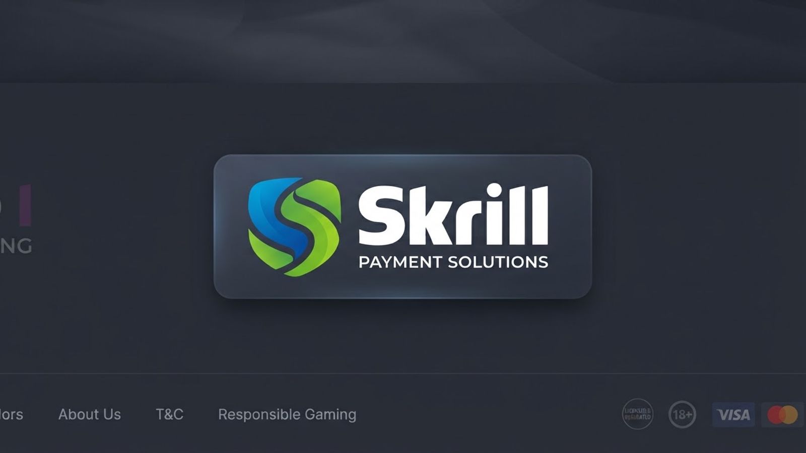 Badge de paiement Skrill vert et bleu