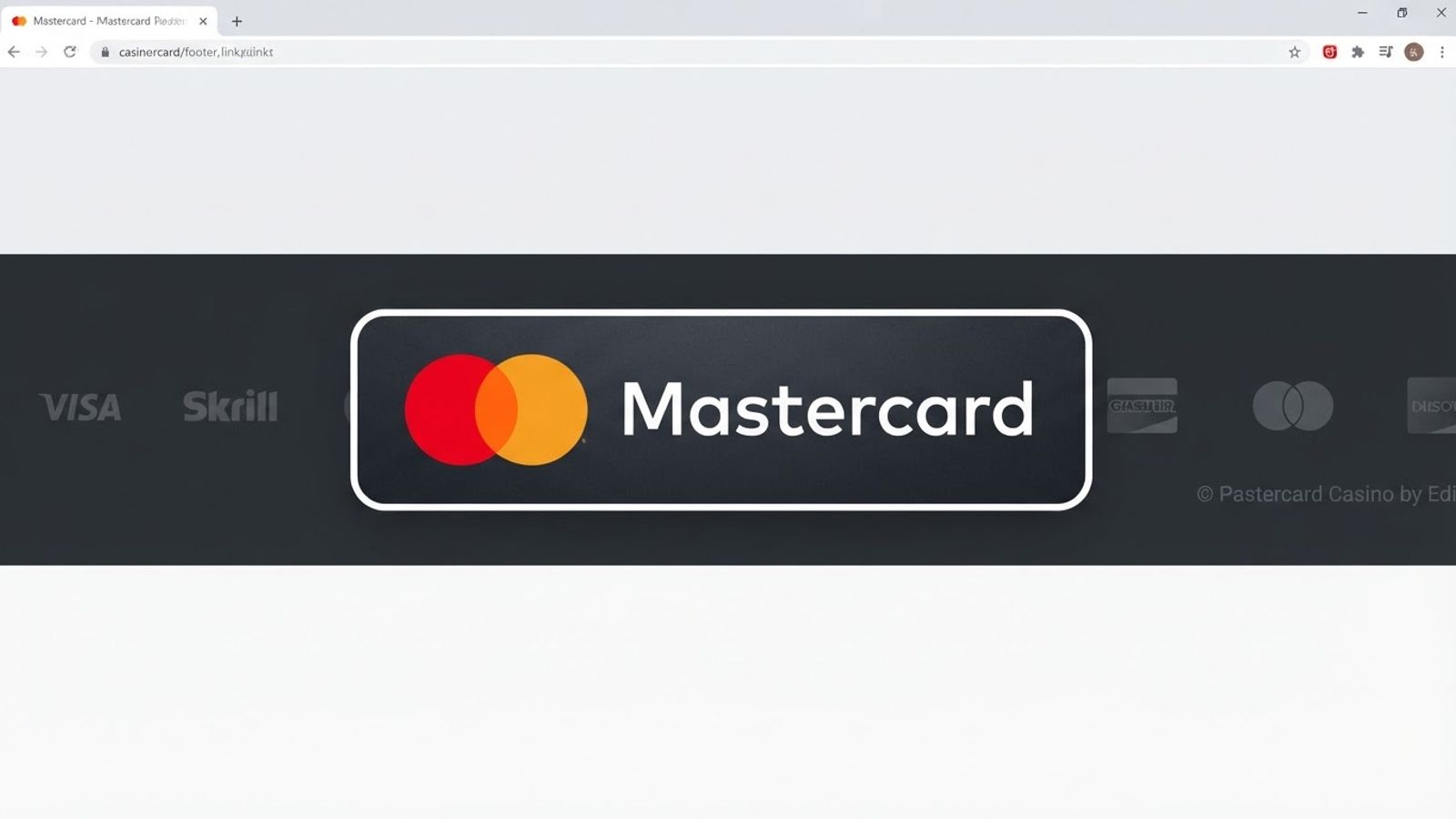 Badge de paiement Mastercard rouge et orange