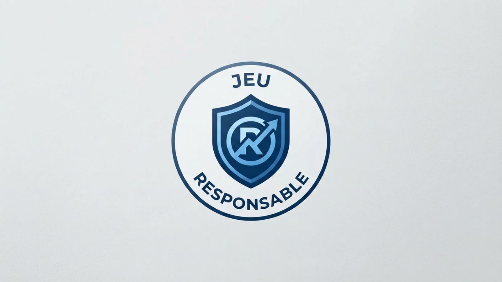Badge jeu responsable avec bouclier